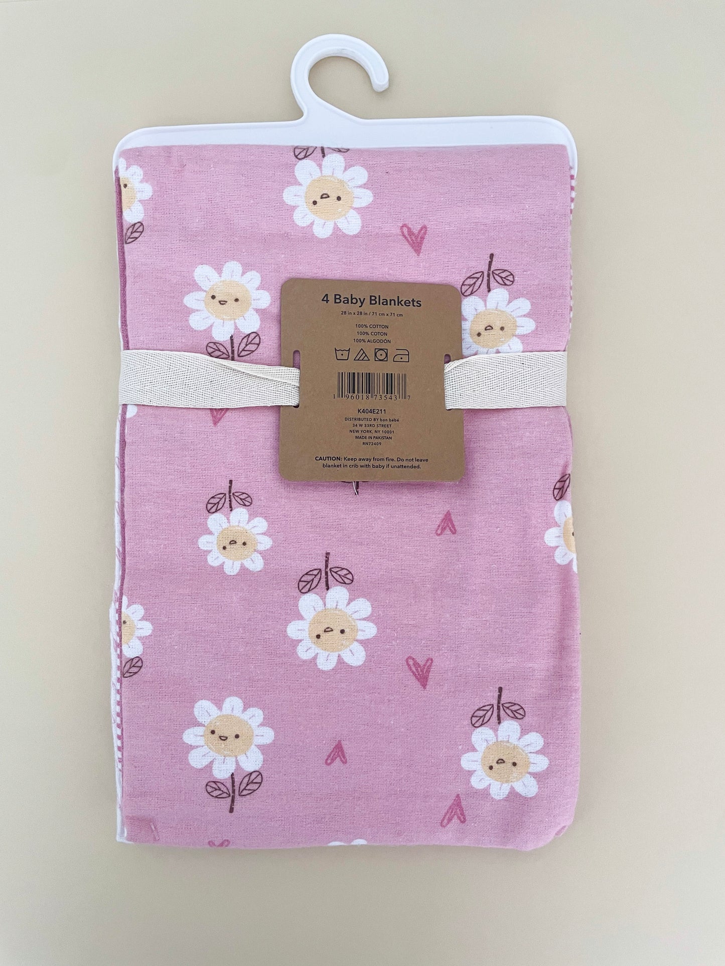 Set 4 Baberos/Tutos de Tela 100% algodón