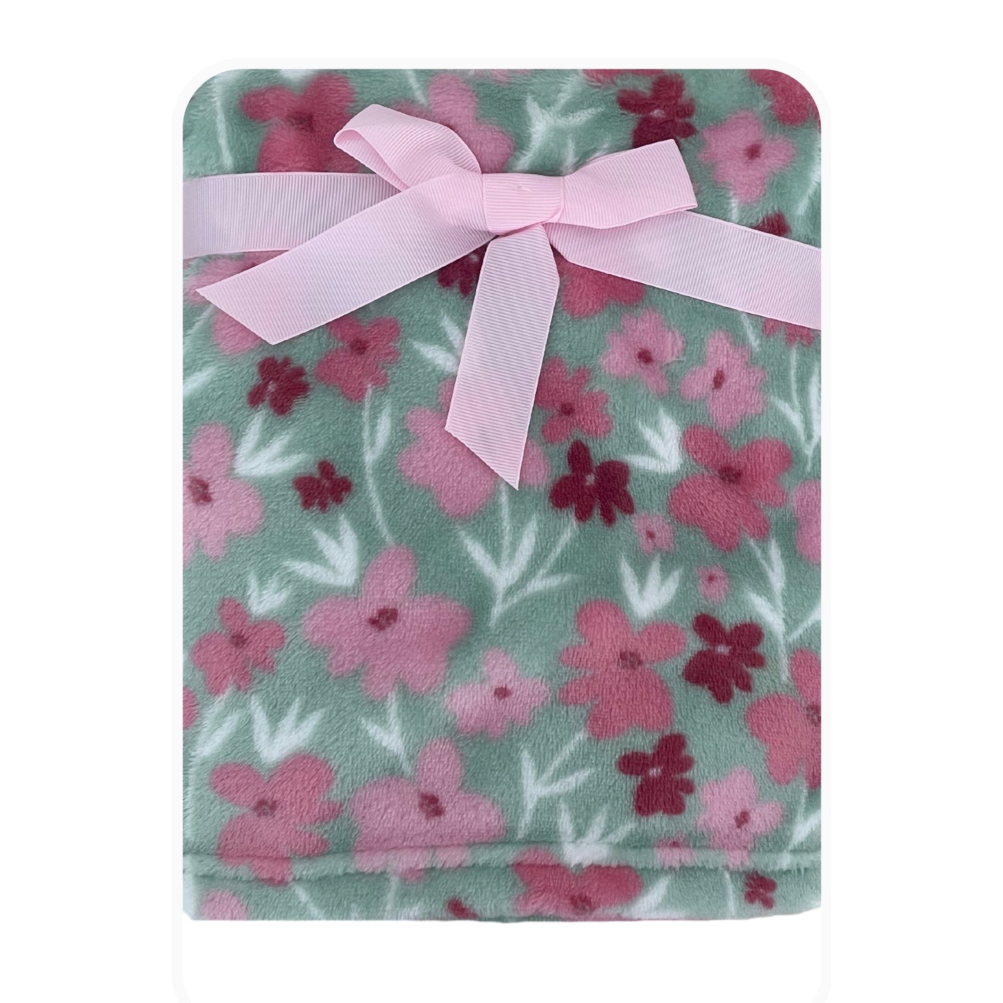 Frazada Suave para Bebé diseño de fllores- Manta Ligera y Acogedora