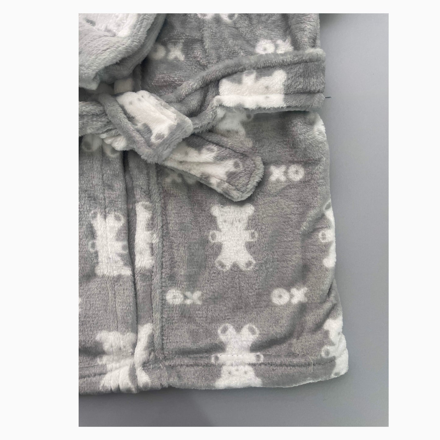 Bata de Baño para Bebé Suave - Diseño de Ositos (0 a 6 meses)