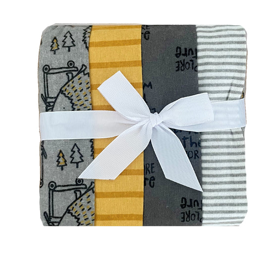 Set 4 Baberos/Tutos de  Tela 100% algodón
